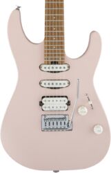 Guitare électrique forme str Charvel Pro-Mod DK24 HSS 2PT CM - Satin shell pink