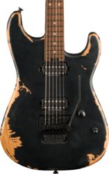 Guitare électrique forme str Charvel San Dimas Pro-Mod Relic - weathered black