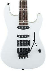 Guitare électrique forme str Charvel USA Select San Dimas Style 1 HSS FR (RW) - Snow blind satin