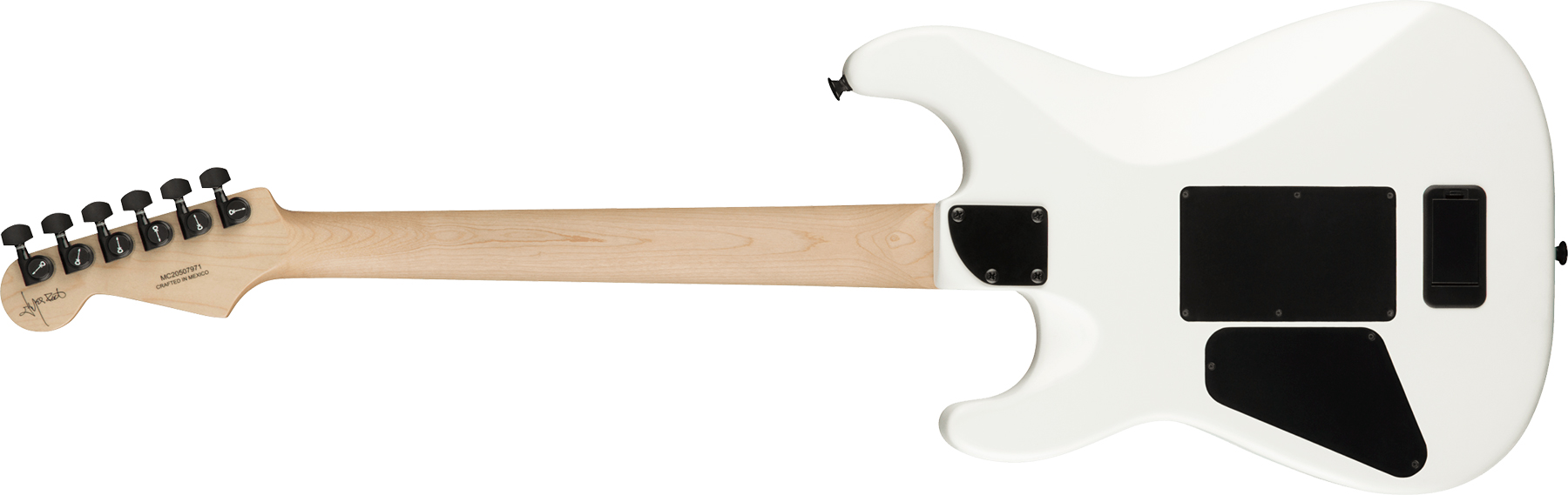 Charvel Jim Root San Dimas Style 1 Hh Fr E Pro-mod Signature 2h Emg Eb - Satin White - Guitare Électrique Forme Str - Variation 1