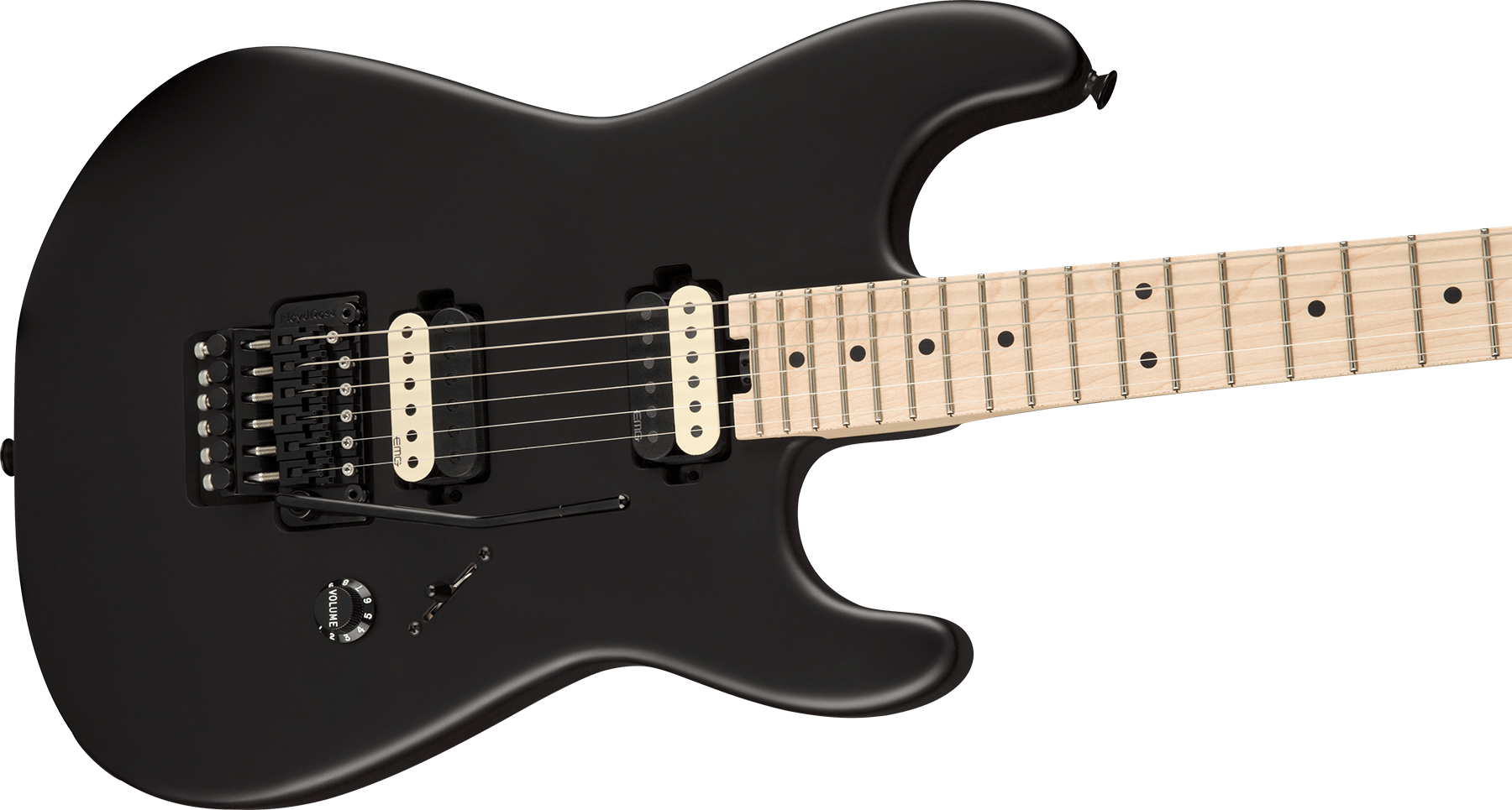 Charvel Jim Root San Dimas Style 1 Hh Fr M Pro-mod Signature 2h Emg Mn - Satin Black - Guitare Électrique Forme Str - Variation 2