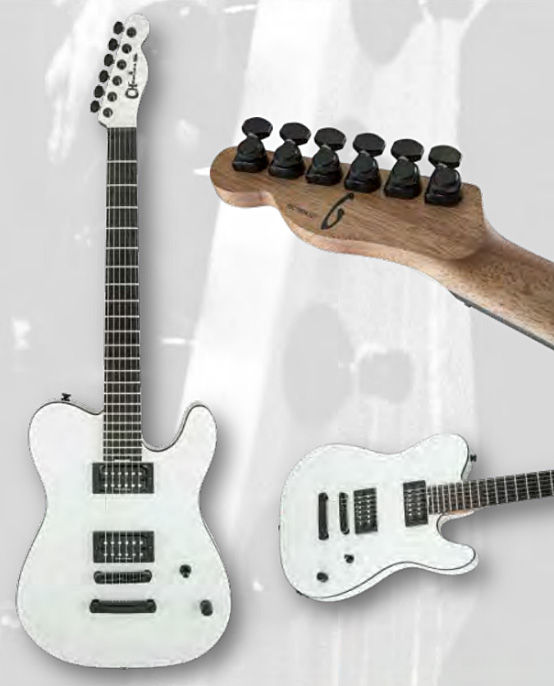 Charvel Joe Duplantier Pro-mod Style 2 Signature - Satin White - Guitare Électrique Forme Tel - Variation 2