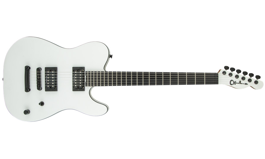 Charvel Joe Duplantier Pro-mod Style 2 Signature - Satin White - Guitare Électrique Forme Tel - Variation 3