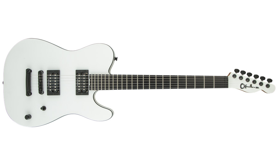 Charvel Joe Duplantier Pro-mod Style 2 Signature - Satin White - Guitare Électrique Forme Tel - Variation 3