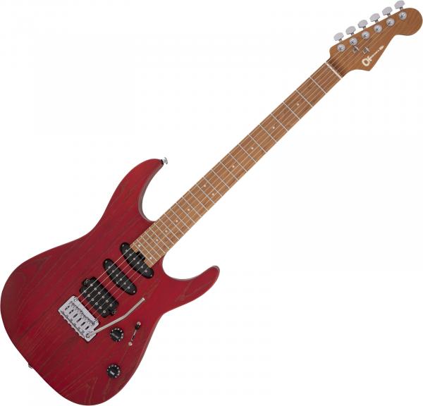 Guitare électrique solid body Charvel Pro-Mod DK24 HSS 2PT CM Ash - Red ash