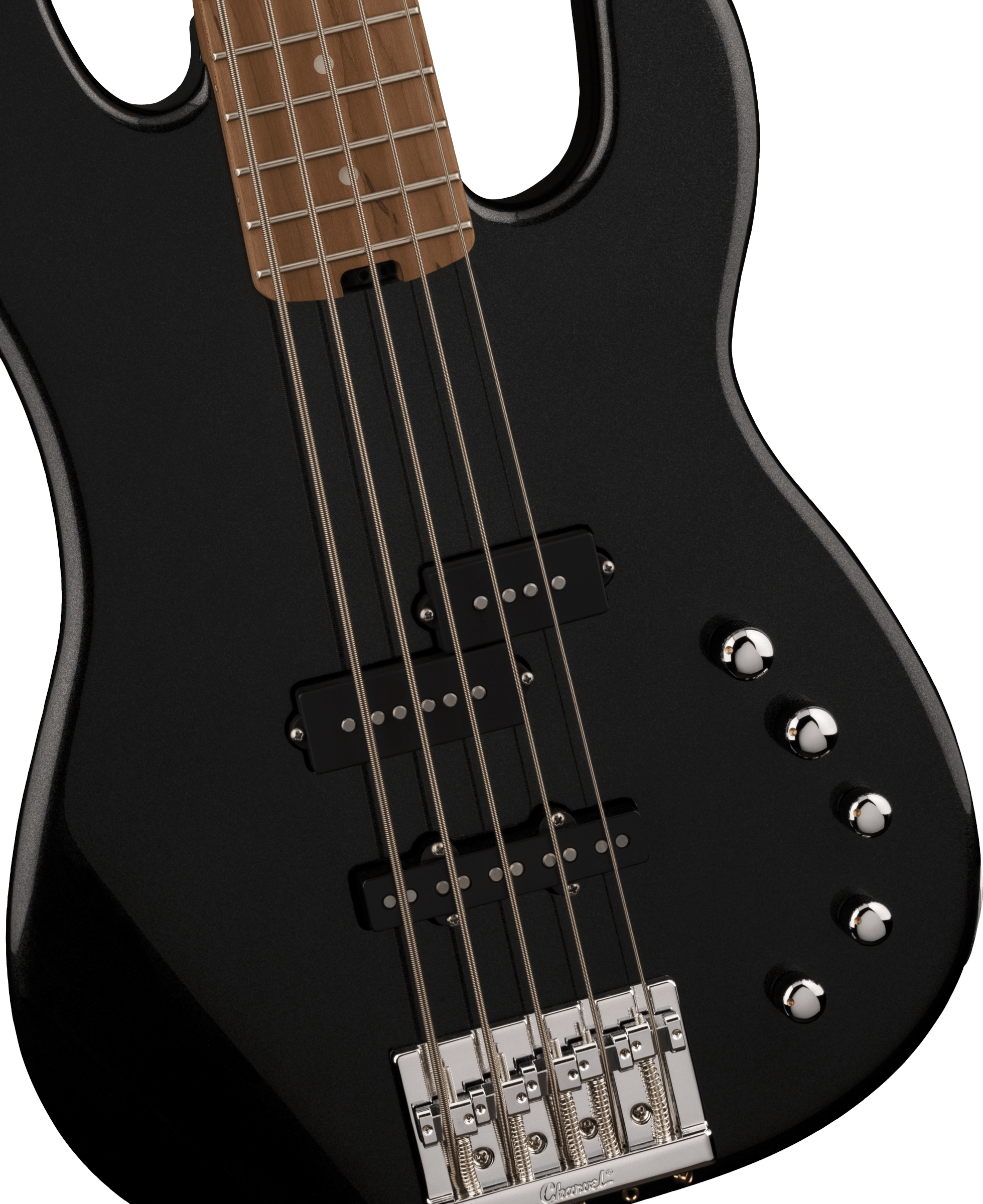 Charvel Pro Mod San Dimas Bass Pj V Mn - Metallic Black - Basse Électrique Solid Body - Variation 3