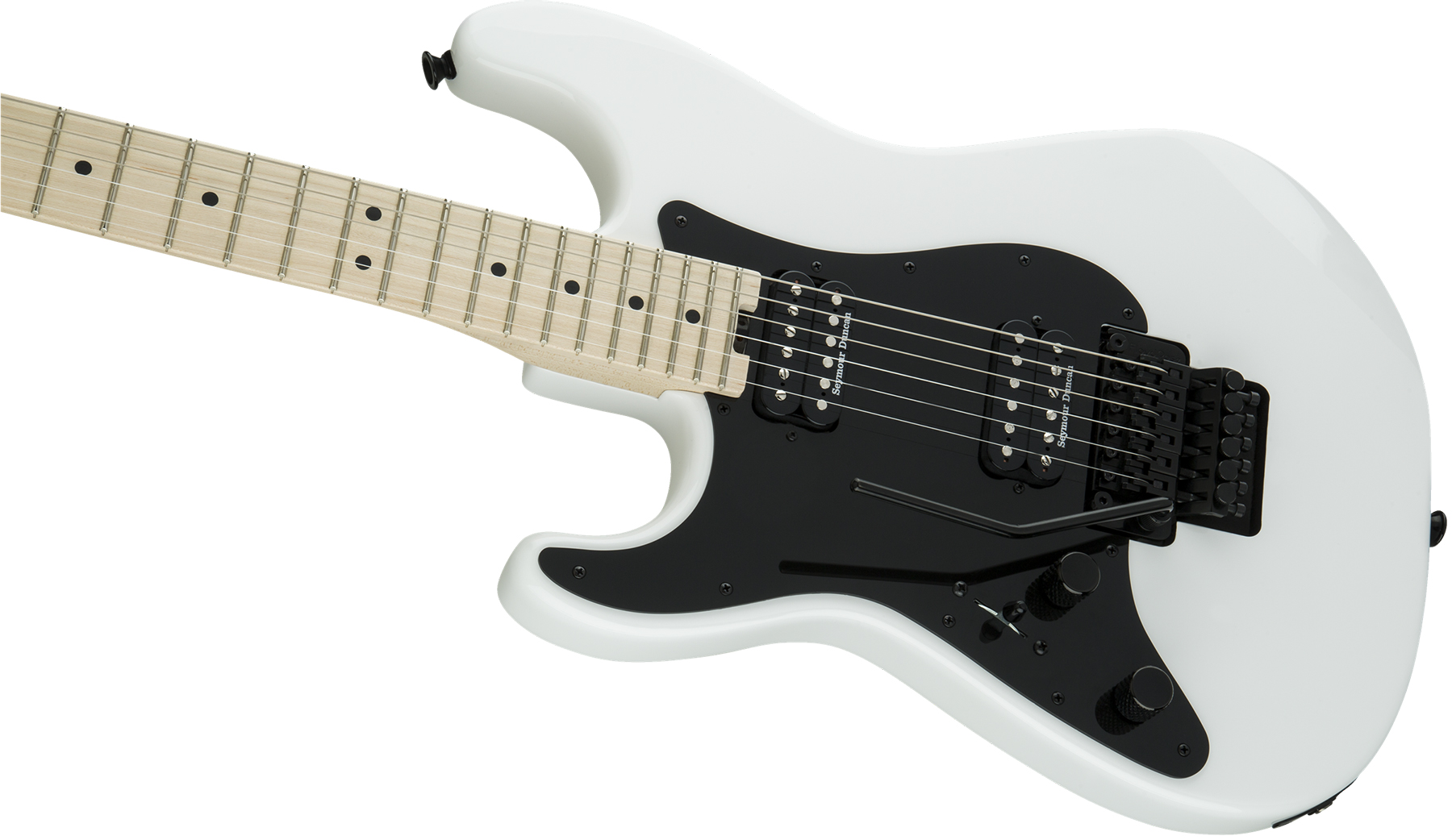 Charvel Pro-mod So-cal Style 1 Hh Fr M Lh Gaucher Seymour Duncan Fr Mn - Snow White - Guitare Électrique Gaucher - Variation 2