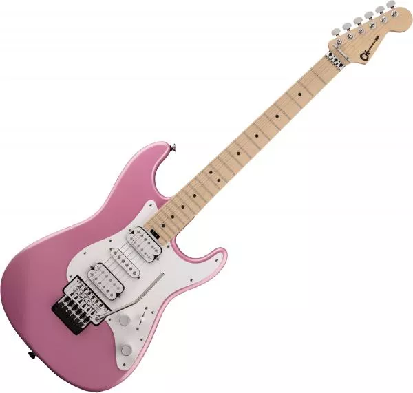 Guitare électrique solid body Charvel Pro-Mod So-Cal Style 1 HSH FR M - Platinum pink