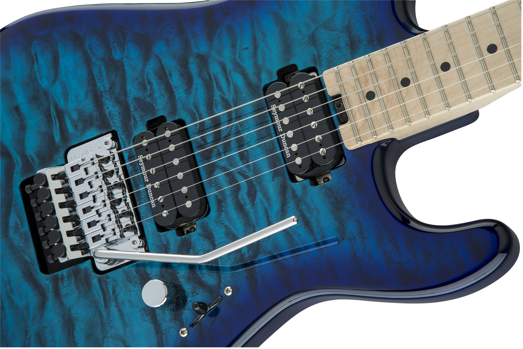 Charvel San Dimas Style 1 Hh Fr M Qm Pro-mod 2h Seymour Duncan Fr Mn - Chlorine Burst - Guitare Électrique Forme Str - Variation 2