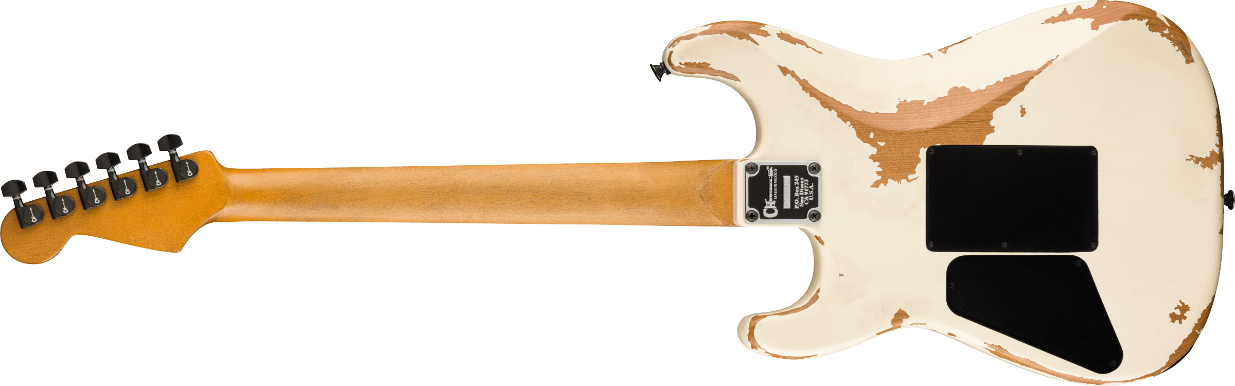 Charvel San Dimas Pro-mod Relic Style 1 Hh Fr E Pf - Weathered White - Guitare Électrique Forme Str - Variation 1