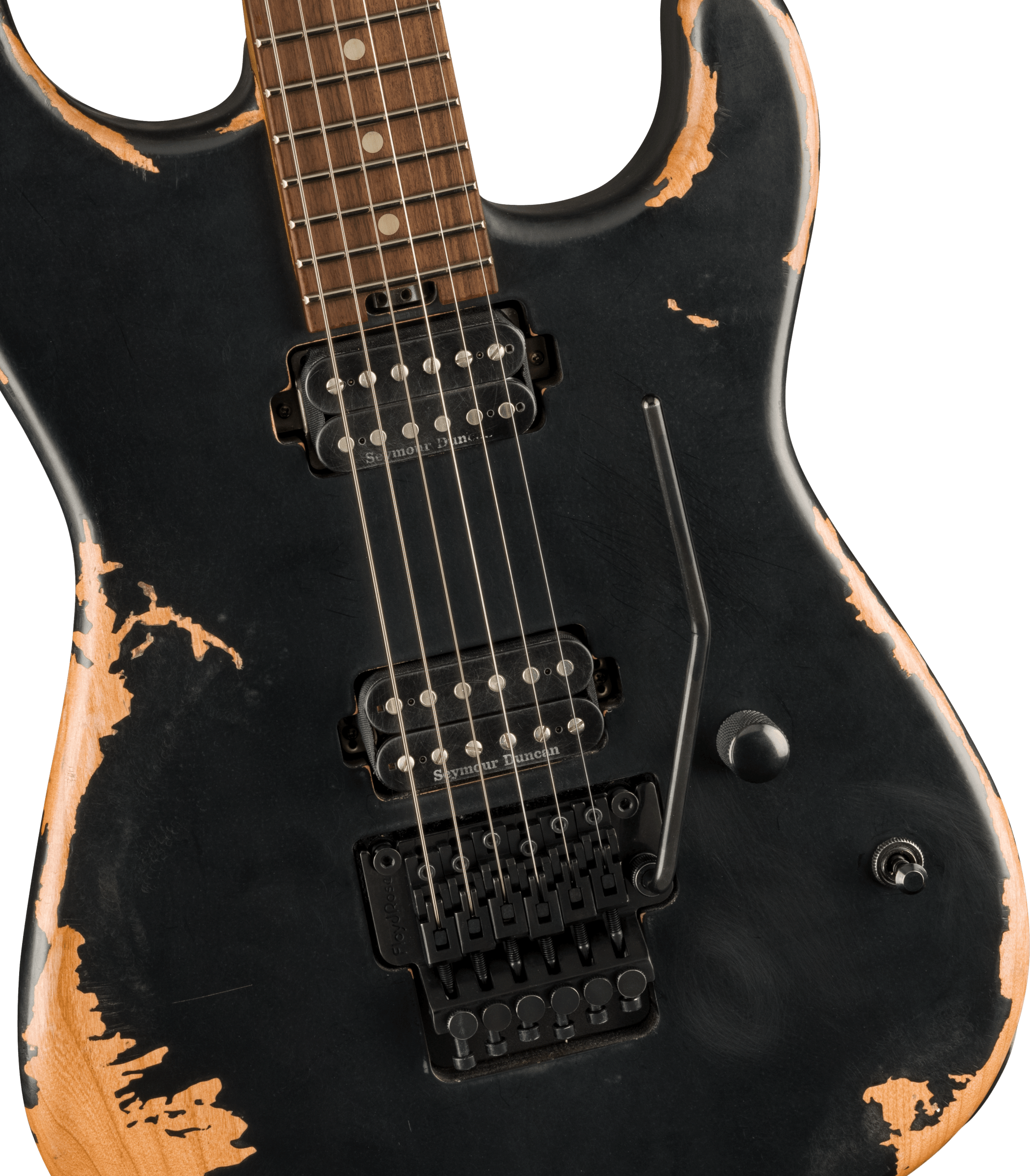 Charvel San Dimas Pro-mod Relic Style 1 Hh Fr E Pf - Weathered Black - Guitare Électrique Forme Str - Variation 2