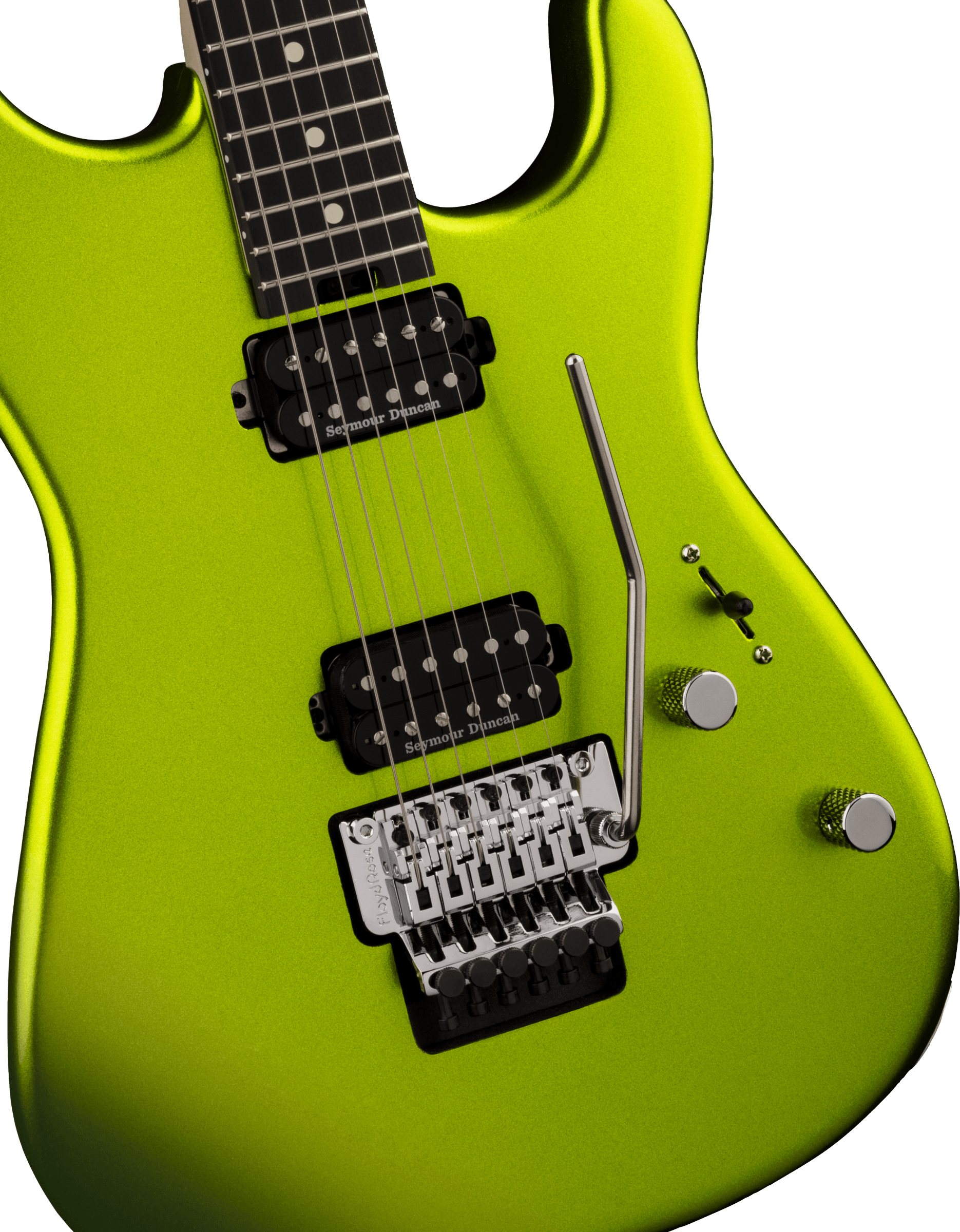 Charvel San Dimas Style 1 Hh Fr E Pro-mod Seymour Duncan Eb - Lime Green Metallic - Guitare Électrique Forme Str - Variation 2