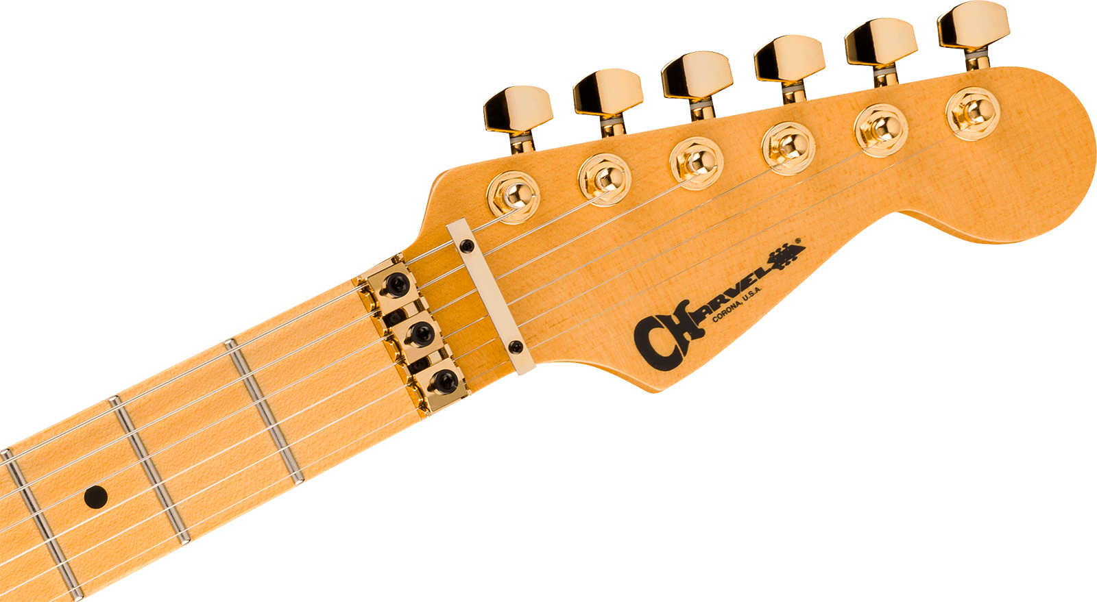 Charvel San Dimas Style 1 Sd1 Hh Fr American Neo Classic 2h Seymour Duncan Fr Mn - Gloss Black - Guitare Électrique Forme Str - Variation 5