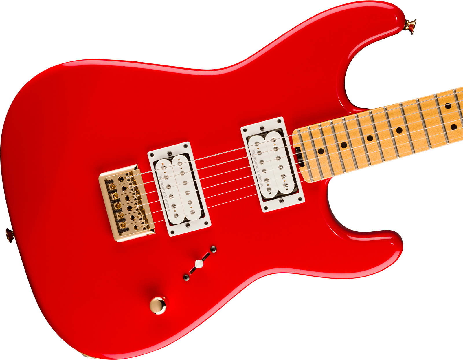 Charvel San Dimas Style 1 Sd1 Hh Ht American Neo Classic Usa 2h Seymour Duncan Ht Mn - Racing Red - Guitare Électrique Forme Str - Variation 2