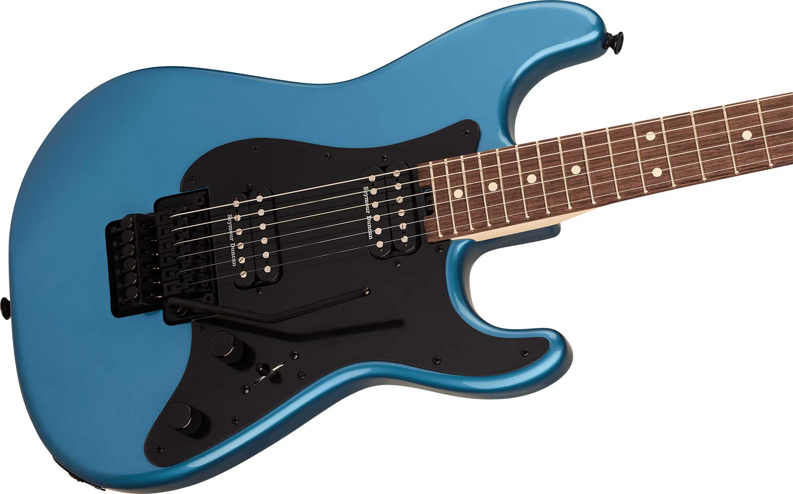 Charvel So-cal Sc1 Style 1 Hh Fr Pro-mod 2h Seymour Duncan Rw - Pelham Blue - Guitare Électrique Forme Str - Variation 2