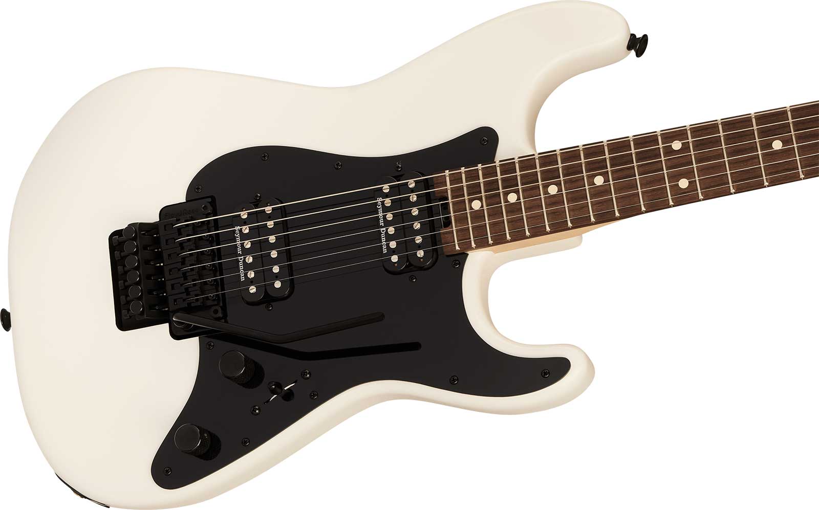 Charvel So-cal Sc1 Style 1 Hh Fr Pro-mod 2h Seymour Duncan Rw - Snow White - Guitare Électrique Forme Str - Variation 2