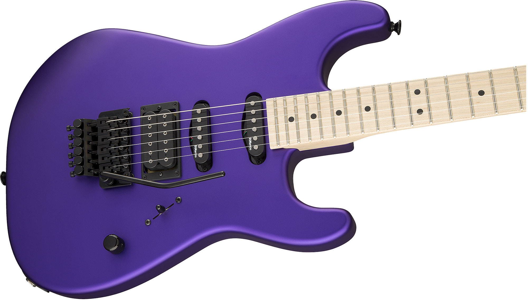 Charvel San Dimas Style 1 Hss Fr M Usa Select Dimarzio Fr Mn - Satin Plum - Guitare Électrique Forme Str - Variation 3