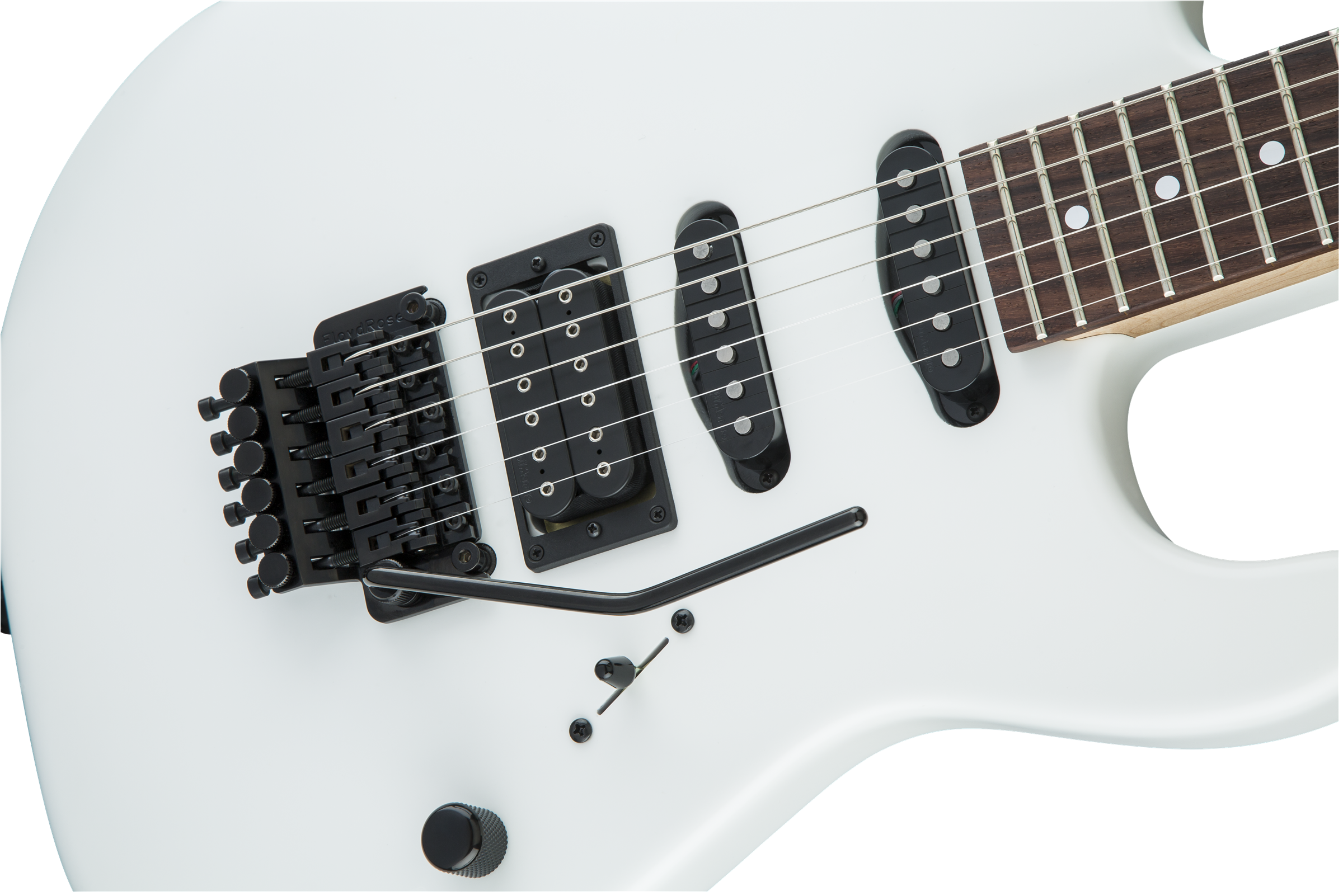 Charvel Usa Select San Dimas Style 1 Hss Fr Rw - Snow Blind Satin - Guitare Électrique Forme Str - Variation 3