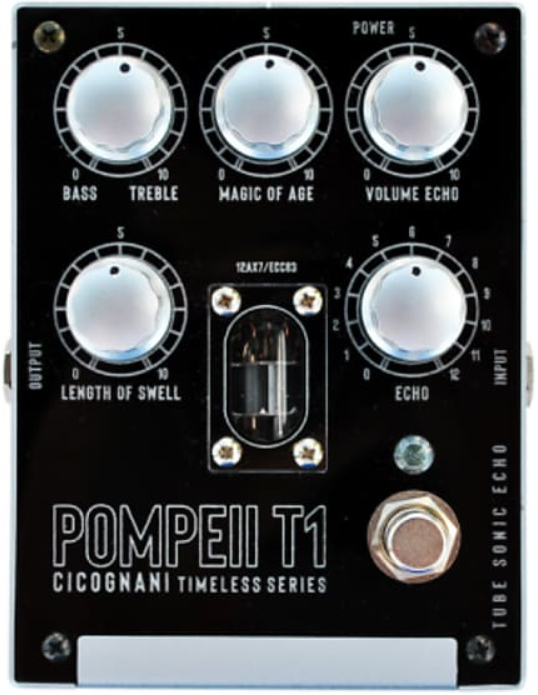 Cicognani Engineering Pompeii T1 Tube Sonic Echo Timeless - PÉdale Reverb / Delay / Echo - Main picture