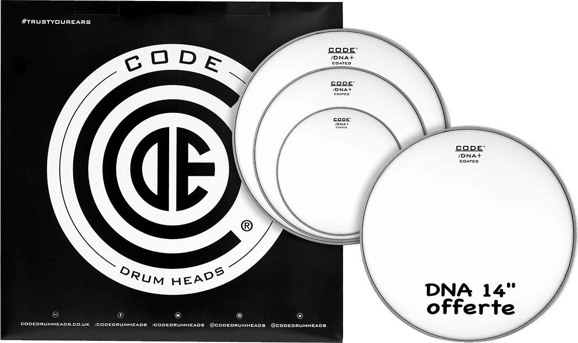 Code Drumheads Tom Pack Dna SablÉe Fusion 10/12/14 + Cc 14 - Pack Peaux - Main picture