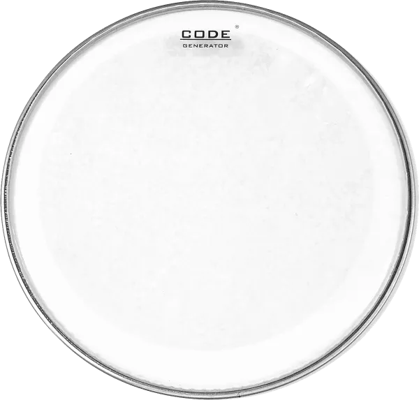 Peau tom Code drumheads GENERATOR CLEAR TOM - 16 pouces