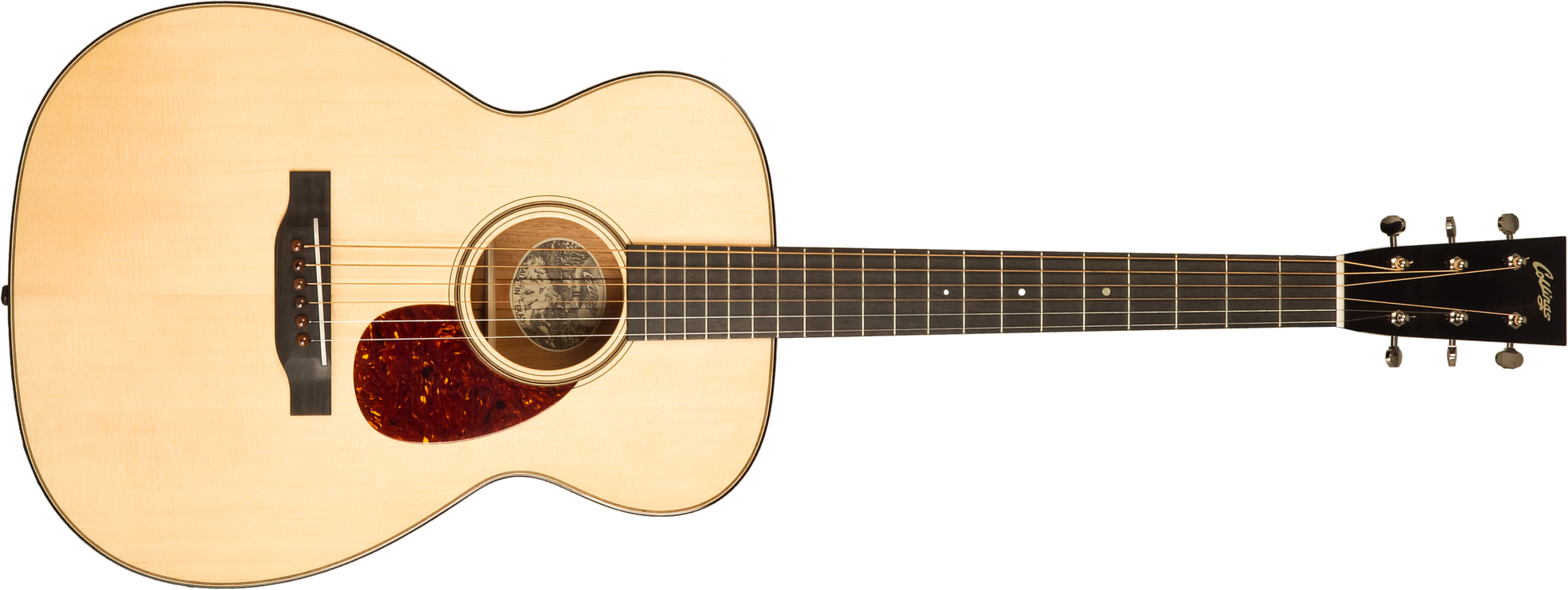 Collings 001 14-fret Traditional Grand Concert Epicea Acajou Eb #34443 - Natural - Guitare Folk - Main picture