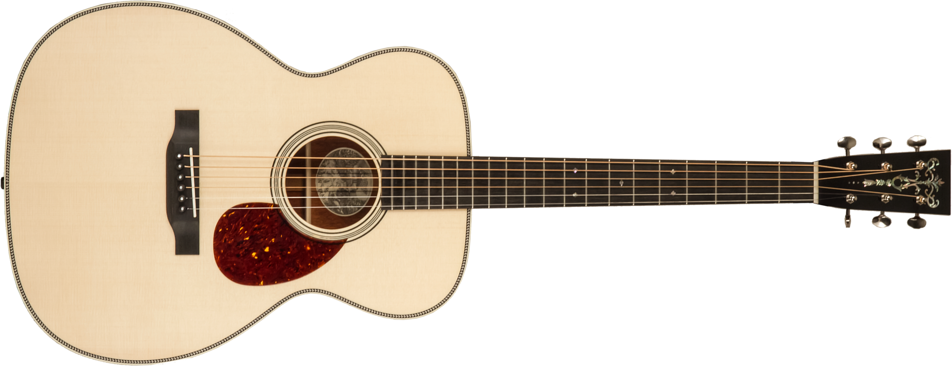 Collings Om2h Custom Orchestra Model Epicea Engelmann Cocobolo Eb #34448 - Natural - Guitare Folk - Main picture