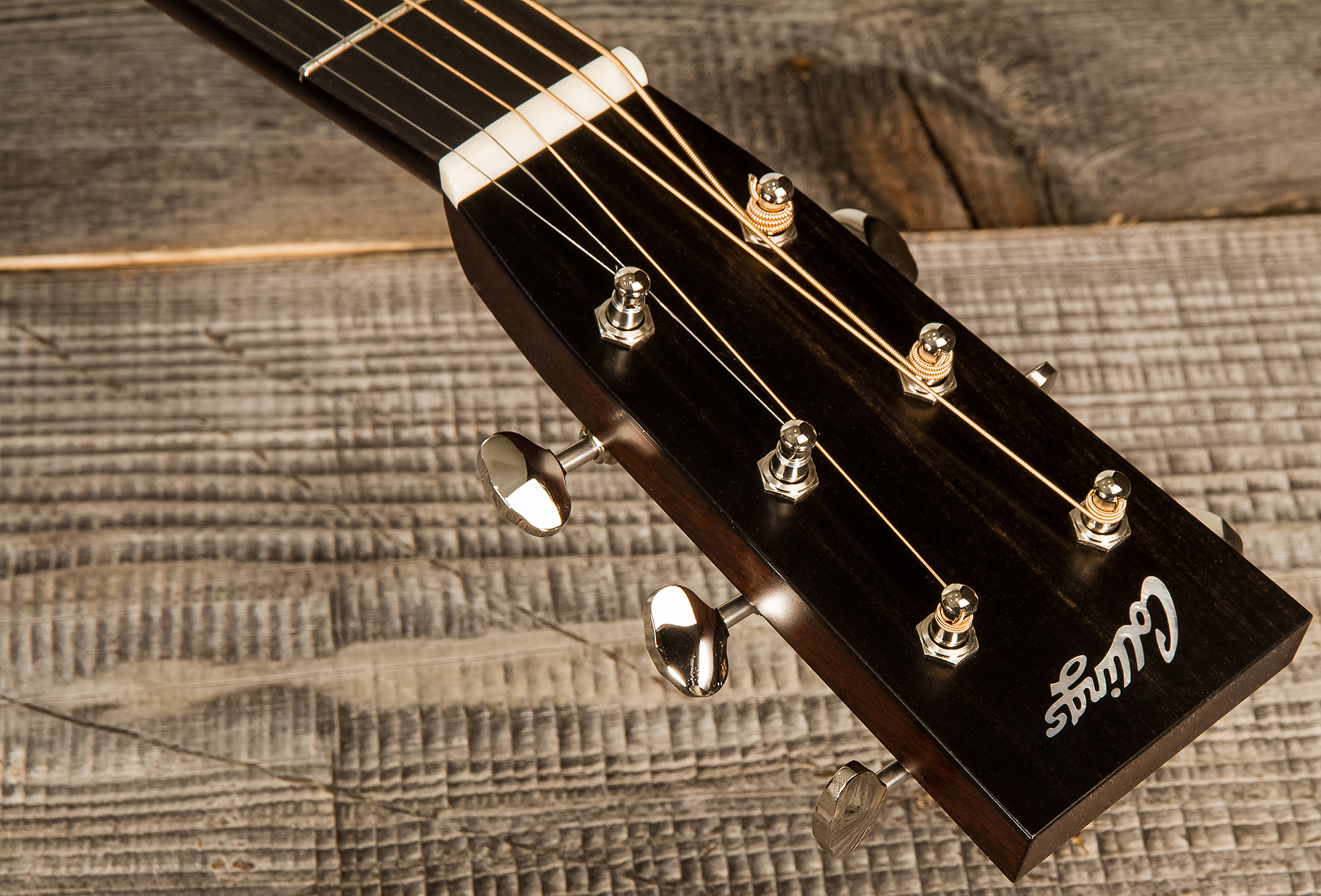 Collings D2h Custom Dreadnought Epicea Wenge Eb Satin Neck Dalmatian Pickguard #32391 - Natural Aged Toner - Guitare Acoustique - Variation 4