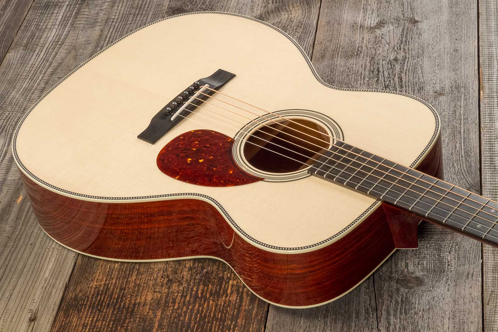 Collings Om2h Custom Orchestra Model Epicea Engelmann Cocobolo Eb #34448 - Natural - Guitare Folk - Variation 2