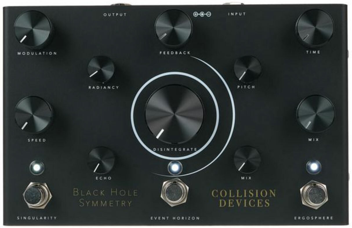 Collision Devices Black Hole Symmetry Delay Reverb Fuzz - Multi Effet Guitare Électrique - Main picture
