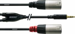 Câble Cordial CFY3WMM mini-Jack stereo / 2x XLR male - 3m