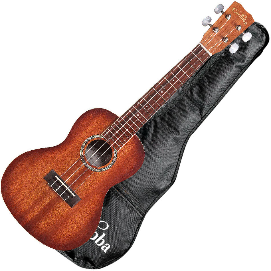 Ukulélé Cordoba 15CME Concert +Bag edge burst sunburst
