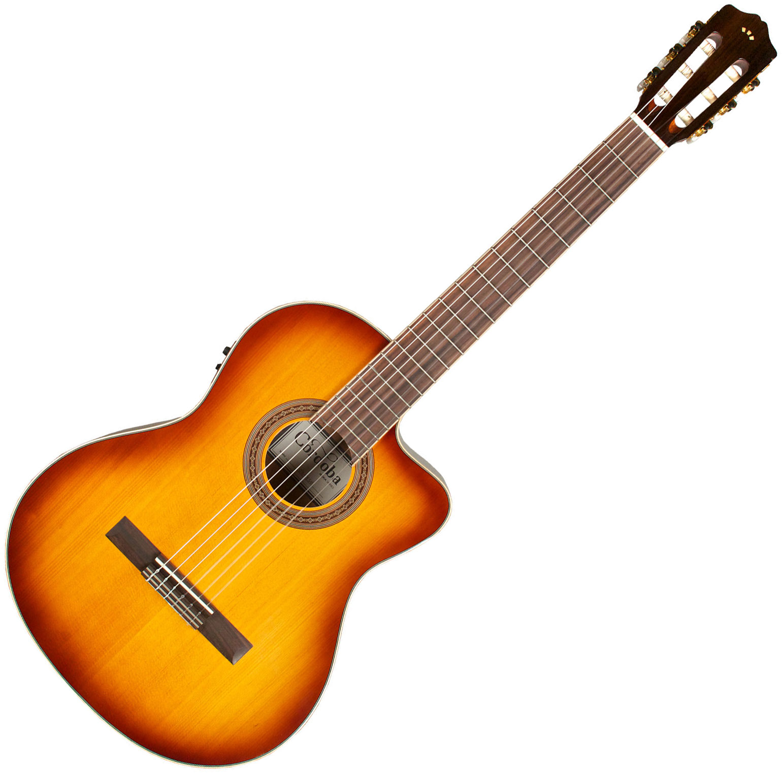 Cordoba C5-ce Iberia Cw Cedre Acajou Rw +housse - Sunburst - Guitare Classique Format 4/4 - Variation 1