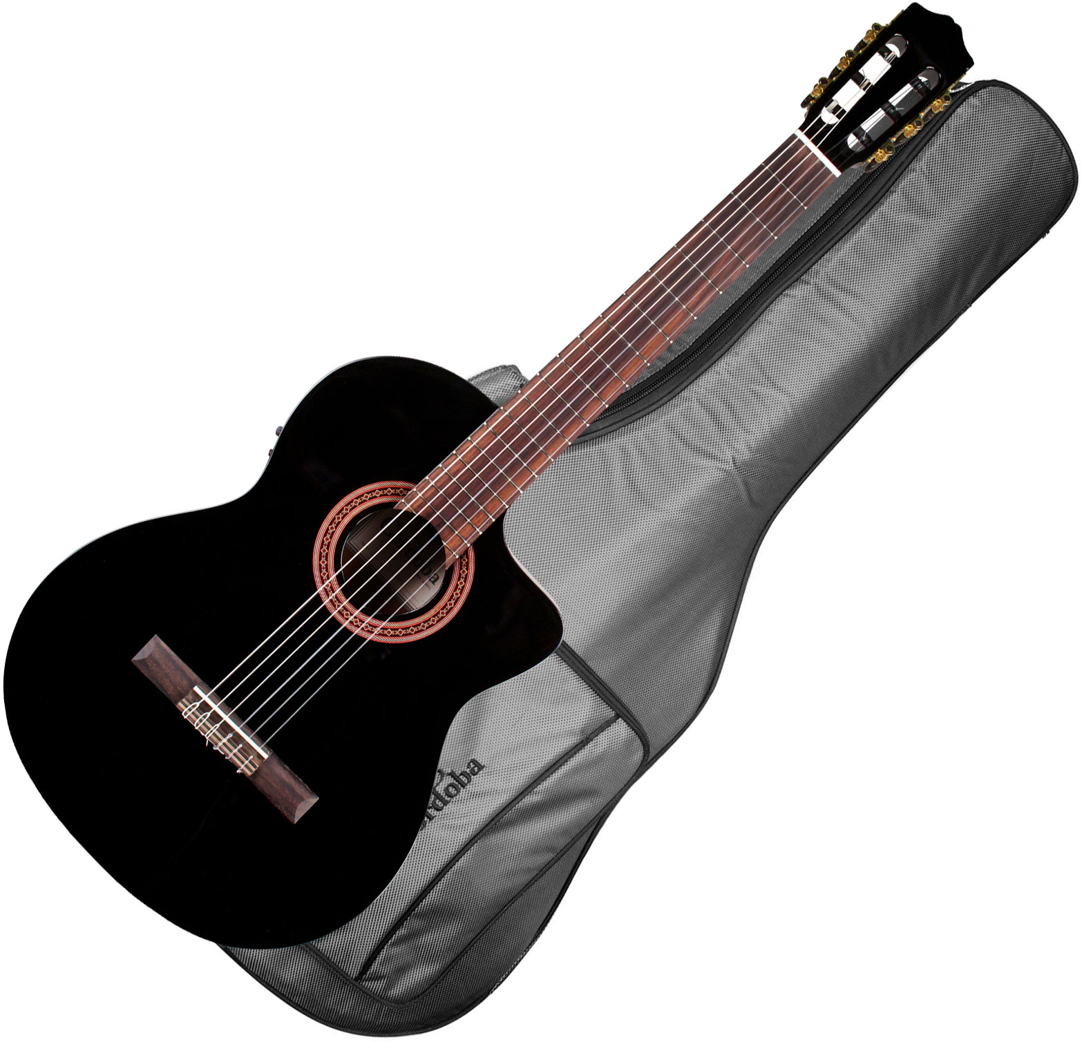 Cordoba C5-ce Iberia Cw Cedre Acajou Rw +housse - Black - Guitare Classique Format 4/4 - Variation 1