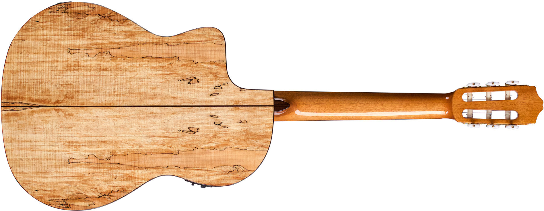 Cordoba C5 Cet Spalted Maple Limited Thinbody Cw Epicea Erable Pf - Natural - Guitare Classique Format 4/4 - Variation 1