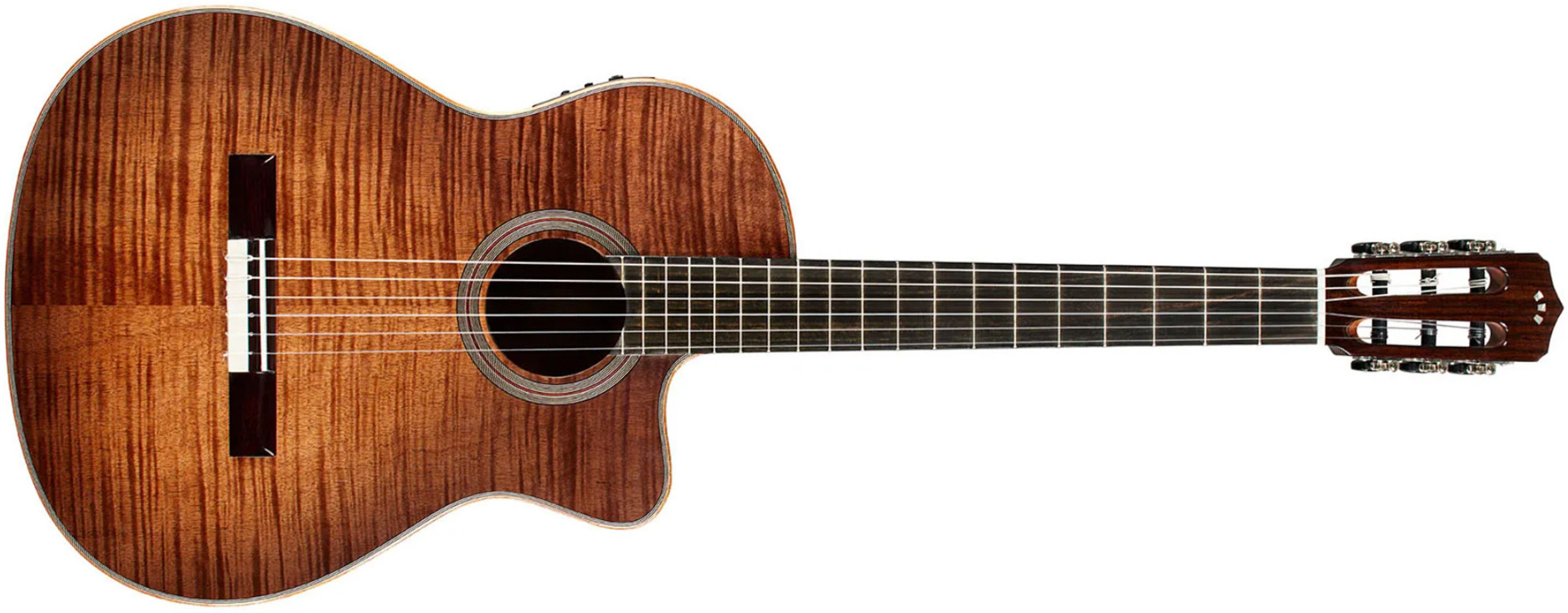 Cordoba Fusion 12 4/4 Cw Epicea Okoume Eb - Cinammon Burst - Guitare Classique Format 4/4 - Main picture