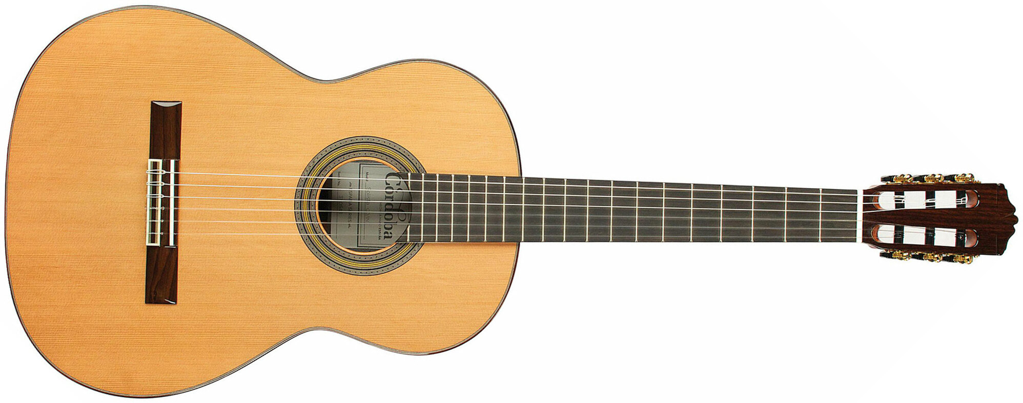 Cordoba Solista Cd Espana 4/4 Cedre Palissandre Eb +humicase - Natural - Guitare Classique Format 4/4 - Main picture