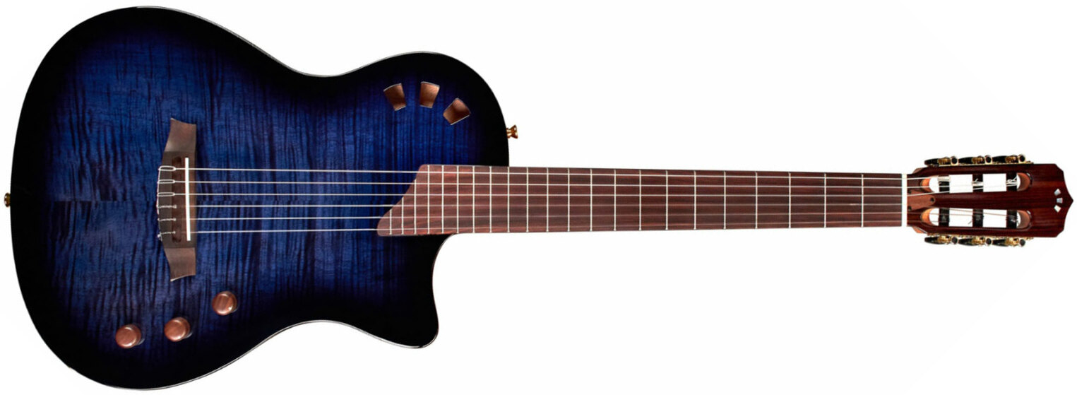 Cordoba Stage Ltd Cw Epicea Acajou Pf - Blue Burst - Guitare Classique Format 4/4 - Main picture