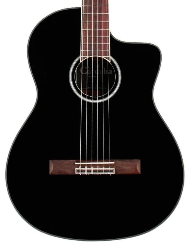 Guitare classique format 4/4 Cordoba Fusion 5 - Jet black