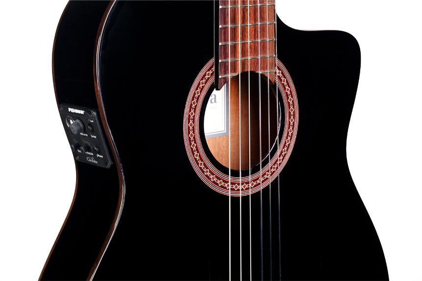 Cordoba Iberia C5-cet Thin Body - Black - Guitare Classique Format 4/4 - Variation 1