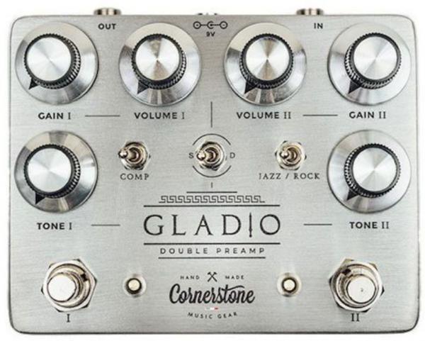 Pédale overdrive / distortion / fuzz Cornerstone music gear Gladio Double Preamp V2.1