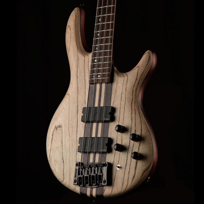 Cort A4 Ultra Ash Active Fishman Fluence Pan - Etched Natural Black - Basse Électrique Solid Body - Variation 1