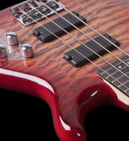 Cort Action Dlx Plus Crs Active Rw - Cherry Red Sunburst - Basse Électrique Solid Body - Variation 2