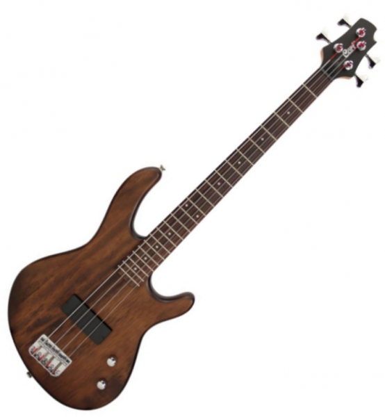 Cort Action Junior - open pore walnut Electric bass for kids