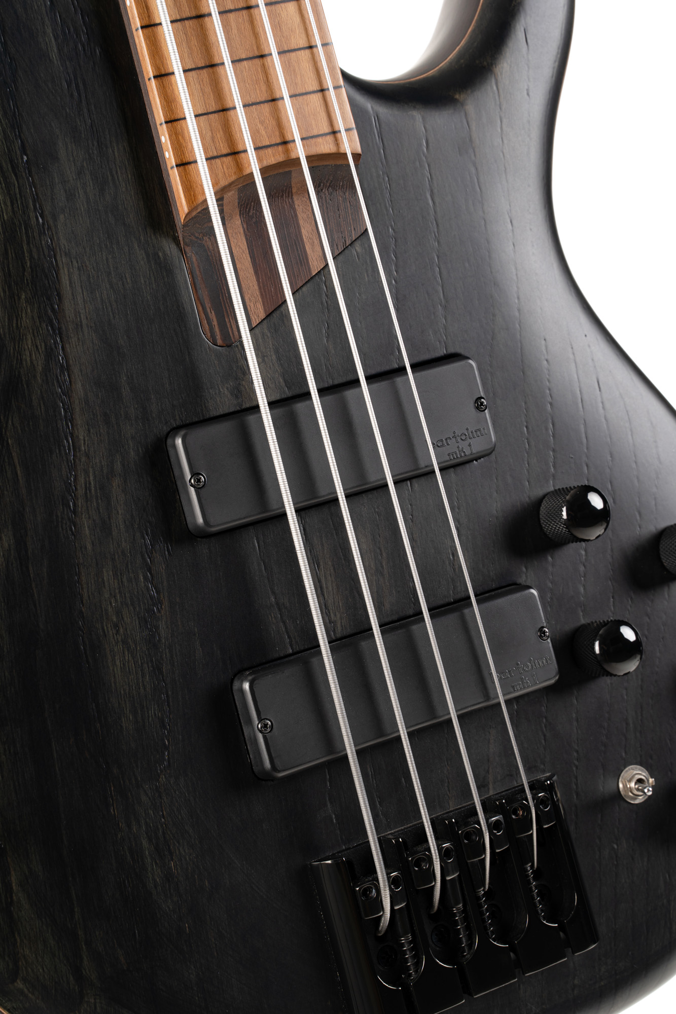 Cort B4 Element Active Bartolini Fretless Mn - Black - Basse Électrique Solid Body - Variation 3