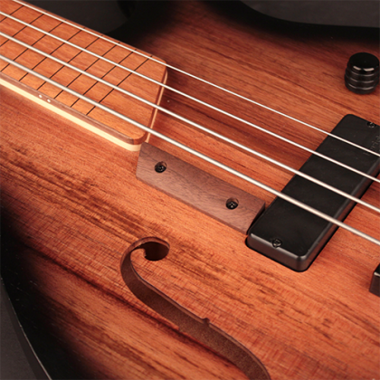 Cort B4fl Mhpz Active Piezo Fretless Jat - Trans Black Burst Satin - Basse Électrique 1/2 Caisse - Variation 2