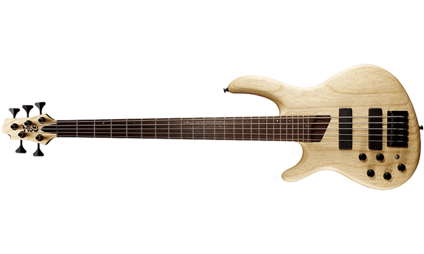 Cort B5 Plus Mh Lh Opm Artisan 5-cordes Gaucher Bartonini Rw - Open Pore Natural - Basse Électrique Solid Body - Variation 1