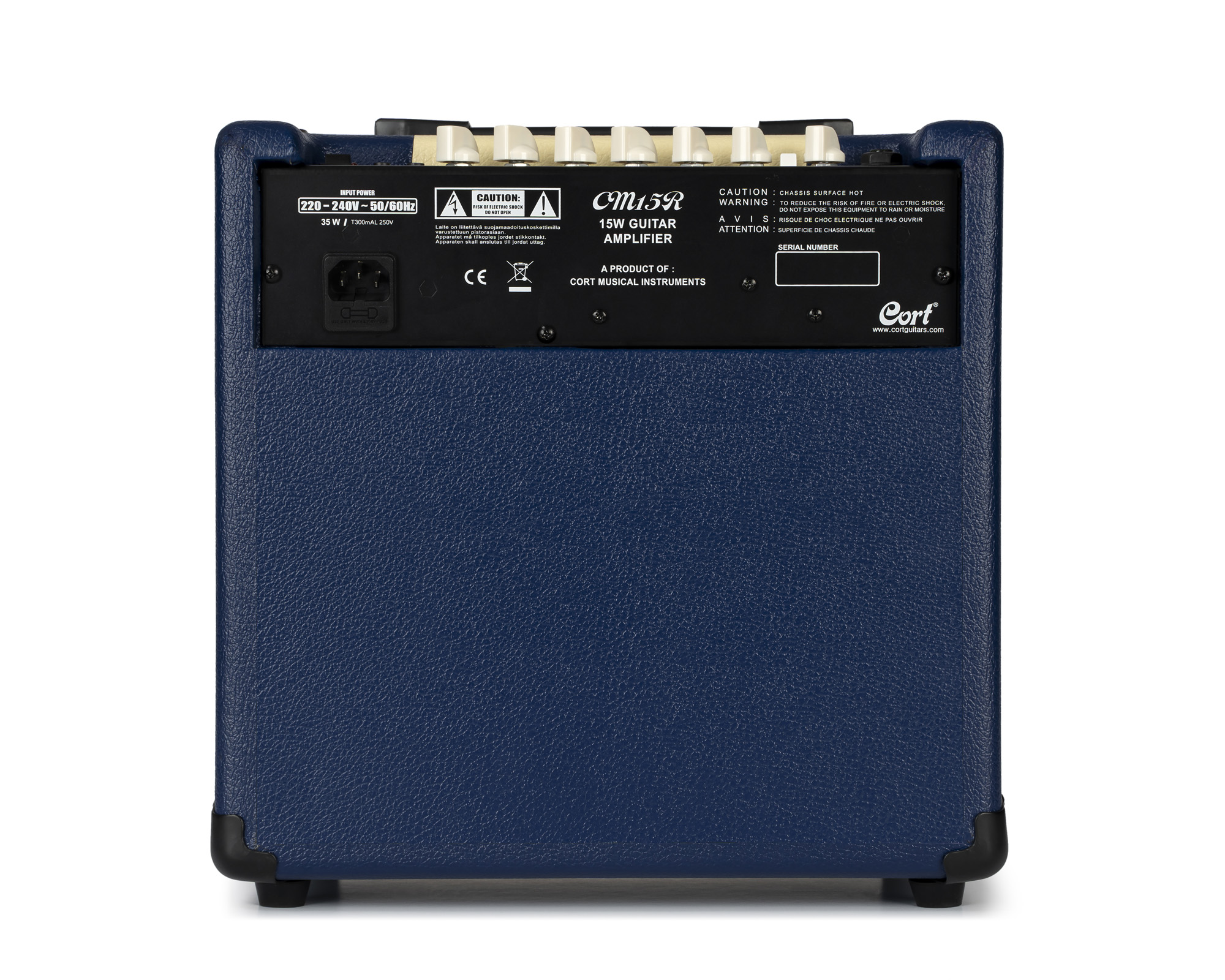 Cort Cm15rdb 15w Reverb Bleu 1x8 - Ampli Guitare Électrique Combo - Variation 2