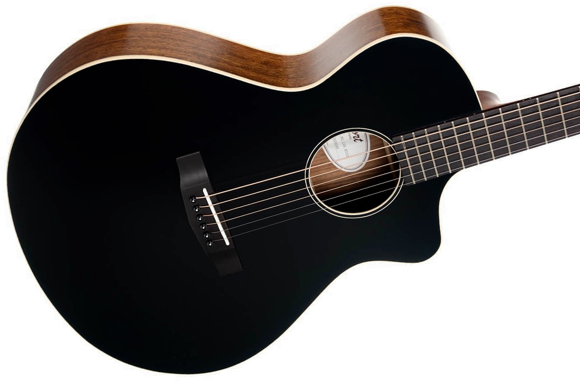 Cort Core-mc Ovangkol Concert Cw Cedre Ovangkol Rw - Black - Guitare Folk - Variation 2