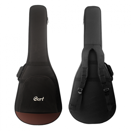 Cort Core Pe Mahogany Parlor Tout Acajou Ova - Open Pore Black Burst - Guitare Electro Acoustique - Variation 4